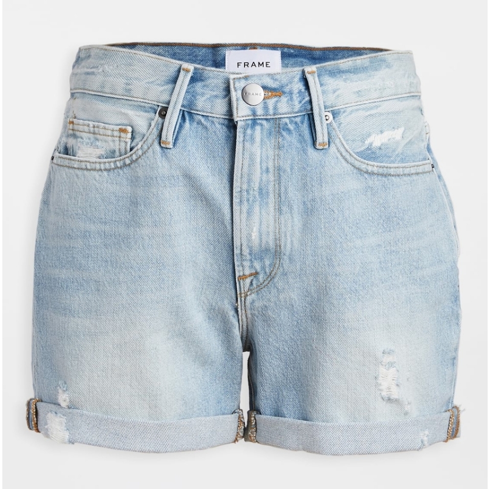Frame Denim Le Beau Shorts Cuff